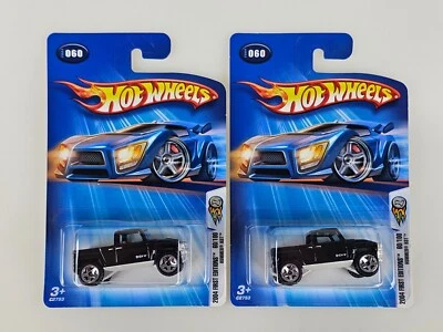 2x Lot Hummer H3T #060 Black H Series Truck 2004 First Edition Hot Wheels New - Image 1 of 4