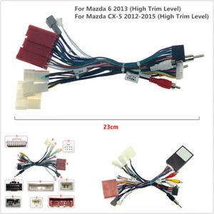 16 Pin Audio Wiring Harness With Canbus Box For Mazda 6 CX-5 Stereo Wire Adapter - Picture 1 of 8