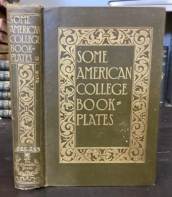 1915 Some American College Bookplates by Harry Parker Ward, Heavily Illustrated - Image 1 of 4