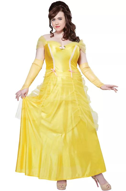 Classic Beauty and the Beast Princess Belle Women Costume Plus Size - Image 1 of 1