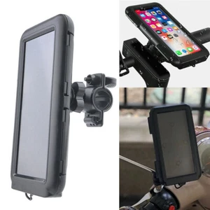 Fahrrad Halterung Handy Halter Motorrad e-Bike Smartphone Roller Wasserdicht - Zdjęcie 1 z 10