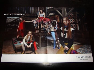 CALVIN KLEIN 4-Page PRINT AD Spring 2018 SARA GRACE WALLERSTEDT Lulu Tenney - Image 1 of 2