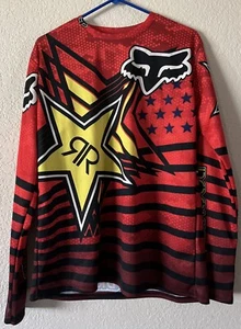 Fox Racing Rockstar Long Sleeve Jersey Size G (US Large Equivalent) - Picture 1 of 3