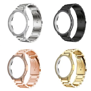 For Samsung Galaxy Watch 4 40/44mm Full Case Cover + Stainless Wrist Band Strap - Picture 1 of 16