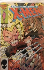 Uncanny X-Men #213 1986! Wolverine Vs. Sabretooth! Marvel Comics! - Picture 1 of 1