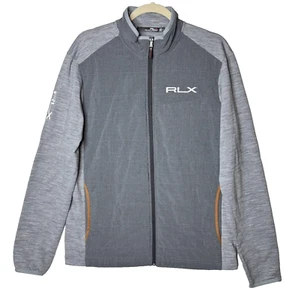 RLX Ralph Lauren Golf Performance Jacket Sz M EXCELLENT Gray Wool Blend Stretch - Picture 1 of 14