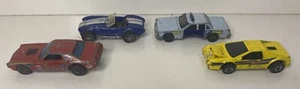 4) Vtg 1974 Hot Wheels Ford Real Riders Thrill Redline Lot Crash Car Police RARE - Picture 1 of 11