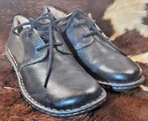 Born Bolo Comfort Black Italian Leather Handcrafted Business Dress Shoes Sz 5 - Picture 1 of 23