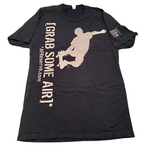 American Apparel T-Shirt Men’s Large Black Grab Some Air AFReserve.com - Picture 1 of 8