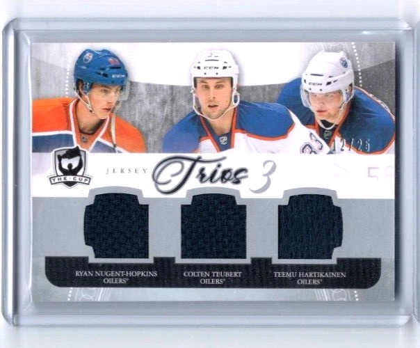 2011-12 The Cup Ryan Nugent-Hopkins Teubert Hartikainen Trios Jersey #ed 12/25 - Image 1 of 1