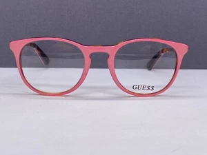 Guess Eyeglasses Frames Woman Pink Round Gold Panto Square GU2351 - Picture 1 of 13