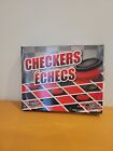 Travel Checkers Board Game for Kids - Small Portable 11" x 11" Foldable Canadian