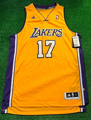 Nuevo ADIDAS LA LAKERS #17 ANDREW BYNUM JERSEY AMARILLO ADULTO LARGO GRANDE +2 NUEVO CON ETIQUETAS Foto 1 de 4