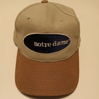Sombrero trasero ajustable Notre Dame para hombre OSFM BRONCEADO lucha aguja irlandesa americana  Foto 1 de 4