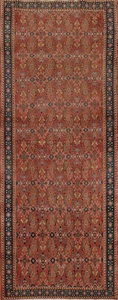 Vegetable Dye Traditional Geometric 10 ft. Runner Rug 3x10 Handmade Wool Carpet - Picture 1 of 19