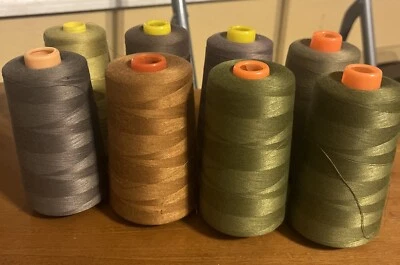 Embroidery Thread   40 Weight Multiple Colors    8 Spools ( All New ) - Image 1 of 2