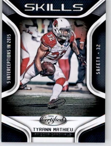 2016 Certified Skills Rainbow Foil Tyrann Mathieu Holo Refractor Prizm Cardinals - Picture 1 of 2