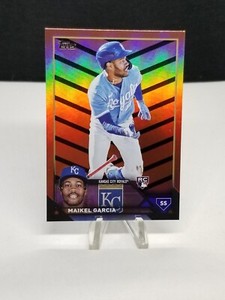2023 Topps Update MAIKEL GARCIA Orange & Black Foil Rookie RC #US144