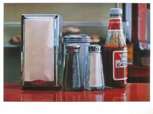 RALPH GOINGS Color Pick 27" x 36.25" Poster 1982 Realism Red, Multicolor Ketchup - Picture 1 of 13