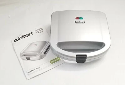 Cuisinart WM-SW2N Tostadora Doble Sándwich Parrilla Eléctrica Antiadherente PLATEADA Foto 1 de 4