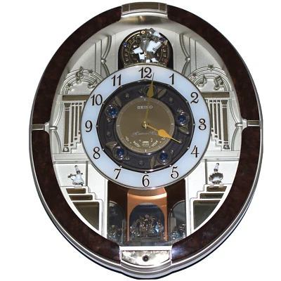 SEIKO Swarovski Crystal Wall Clock Special Collector's Edition 18 Songs  P/R - Image 1 of 4