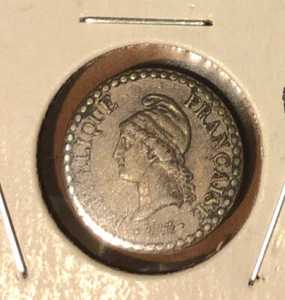 1849A FRANCE Bronze 1 Un Centime DUPRÉ IIe RÉPUBLIQUE HIGH GRADE Coin-KM#754 - Picture 1 of 4