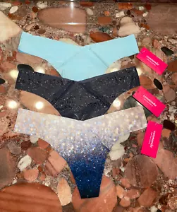 Commando Classic Thong Photo-Op Champagne Women's M \ L Panties Set 3 NWT - Picture 1 of 5