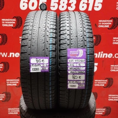 2x 225 75 R 16CP 116Q MICHELIN AGILIS CAMPING 5.6/6.4mm REF:13281 - Imagen 1 de 4