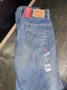 Levis Jeans Mens 32x32 Blue 514 Straight Fit Cotton Denim With Original Tags - Bild 1 von 6