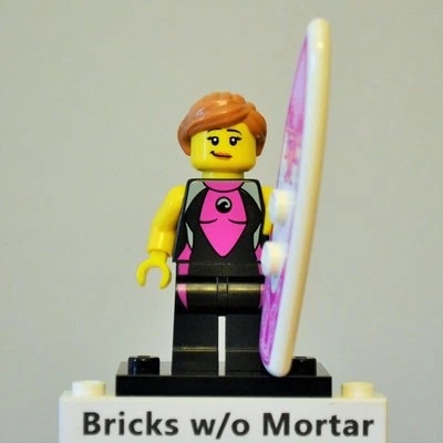 Novo Genuíno LEGO Surfer Girl and Surfboard Series 4 8804 - Imagem 1 de 4