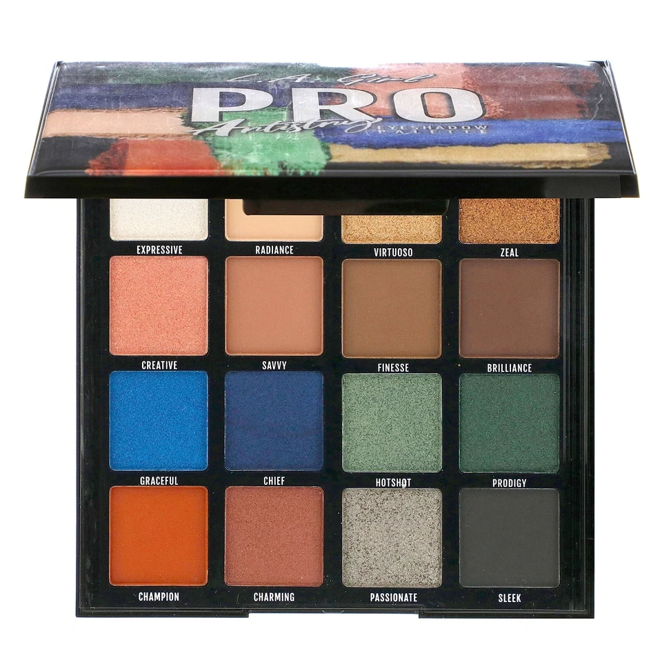 L.A. Paleta de sombras de ojos de 16 colores para niñas LA Girl Pro Artistry Foto 1 de 3