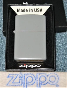 ZIPPO NEW FINISH Lighter FLAT GREY Base Model 49452 SEALED - Picture 1 of 4
