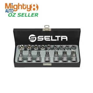 Selta Taiwan 16pc 1/2" Dr 9pc E10-E24 E Star Female & 7pc T30-T70 Torx Socket - Picture 1 of 7