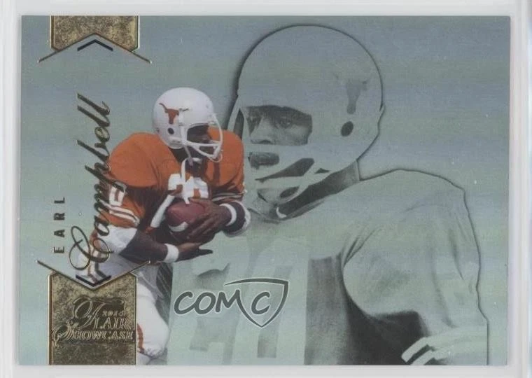 2014 Flair Showcase Legend Row 0 Legend Earl Campbell #191 HOF - Image 1 of 2