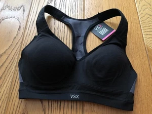REGGISENO DONNA VICTORIA'S SECRET VSX SPORT PERFORMANCE NERO 32C NUOVO CON ETICHETTE - Foto 1 di 15
