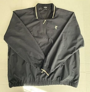 Ashworth Weather System Men's Black Golf 1/4 Zip Pullover Jacket Size Large - Picture 1 of 11