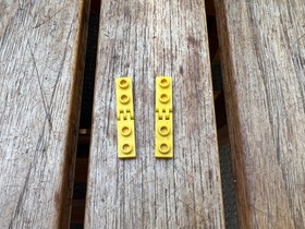 2x LEGO TECHNIC yellow hinge plate 4275b 4276b / 5571 5591 8853 5590 6393 5561