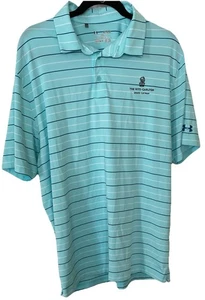 Under Armour Polo Shirt Mens XL Turquoise Ritz-Carlton Grand Cayman Loose Fit - Picture 1 of 7