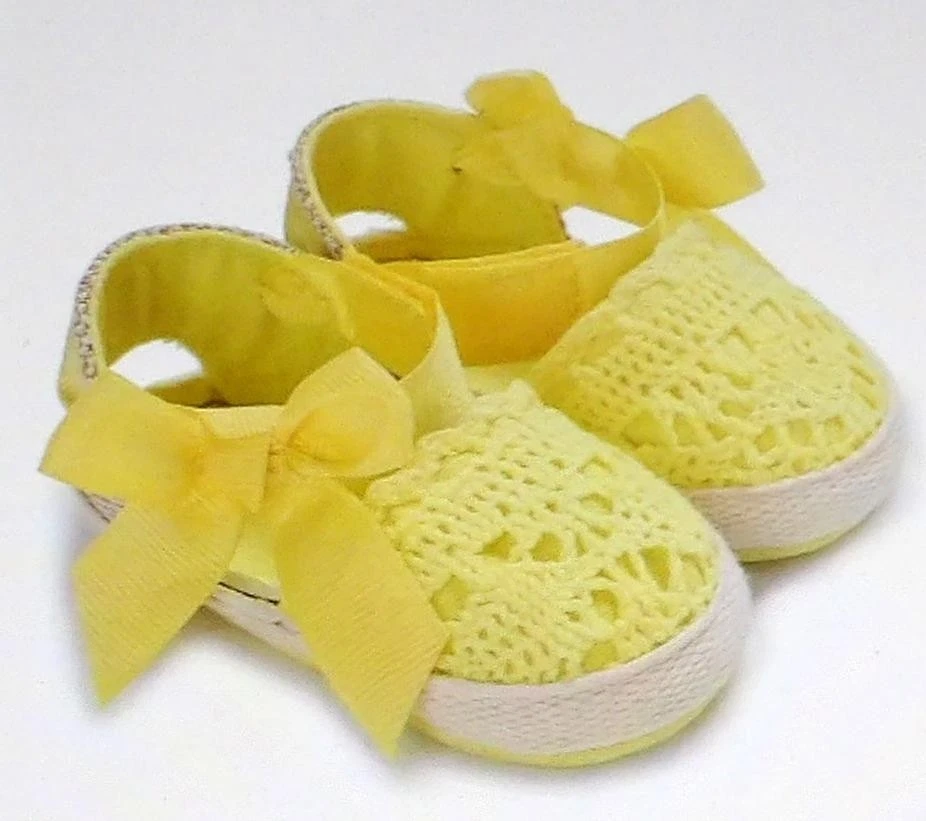 ZAPATOS MARY JANE amarillos con moño para bebés y niñas suela antideslizante EE. UU. 3 6-12 meses Foto 1 de 1