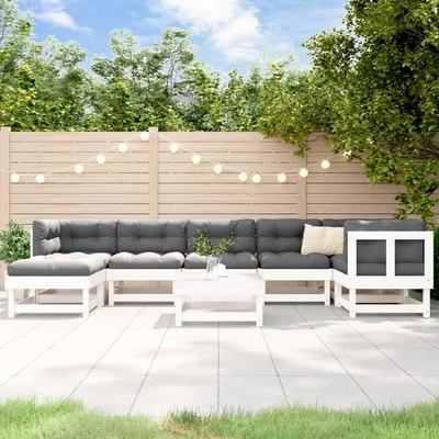 Vidaxl Garten Lounge Set Gartenmöbel Sitzgruppe Sofa 8-tlg. Massivholz Douglasie - Bild 1 von 2