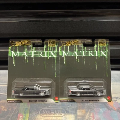 Hot Wheels Premium 2025 Pop Culture "Matrix" '64 Lincoln Continental lot of (2) - Image 1 of 2