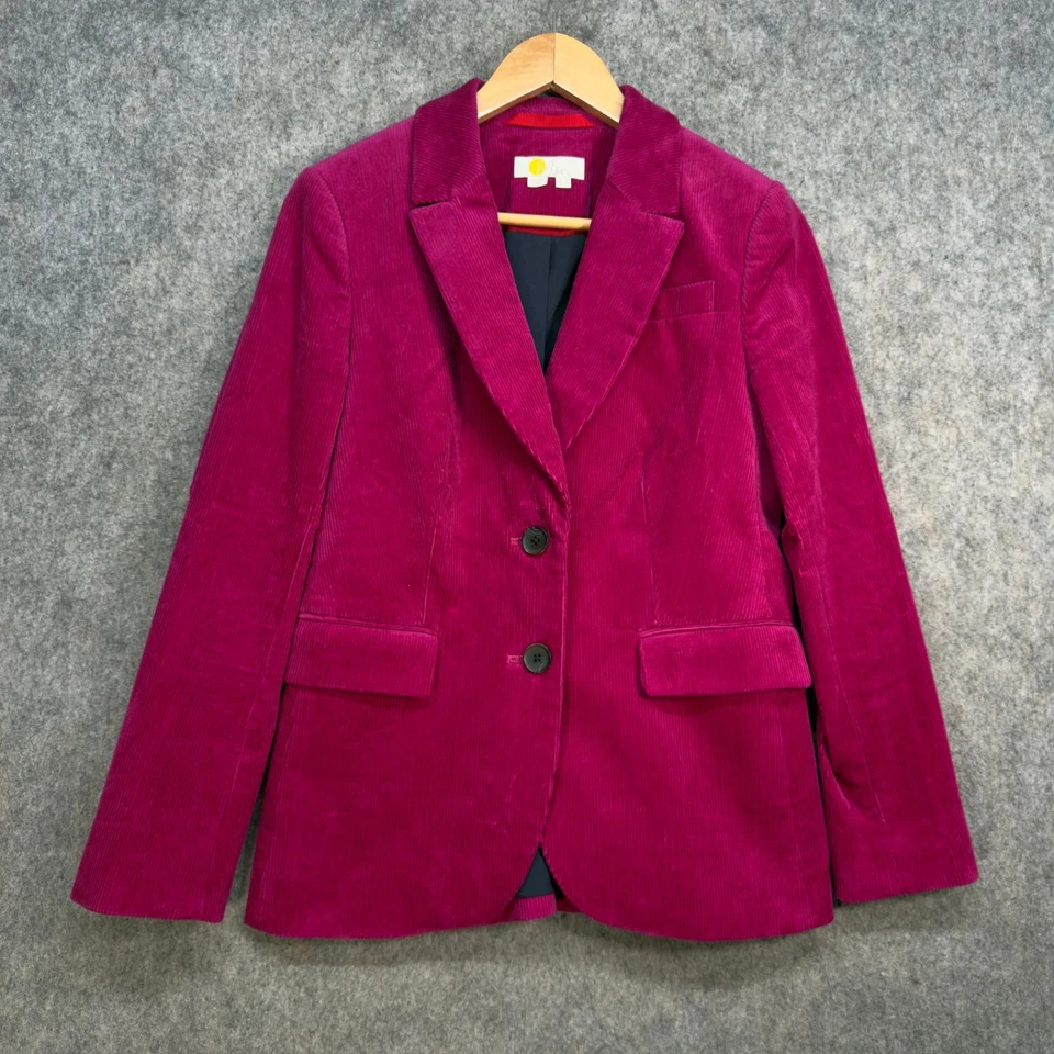 Blazer Boden para mujer talla UK 8 Petite rosa mezcla de algodón pana forrado elástico Foto 1 de 4