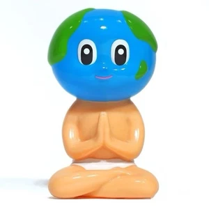 LeeeeeeToy EARTHLY BUDDHA Blue Green PVC Vinyl Figure Sofubi Model H8CM(3.2in) - Picture 1 of 1