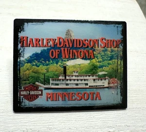 Harley Davidson Shop of Winona Minnesota Dealer Lapel Vest Pin - Picture 1 of 3