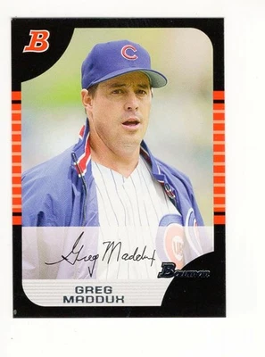 2005 Bowman Грег Мэддокс (HOF) NO84 Chicago Cubs Бесплатная доставка - Изображение 1 из 2