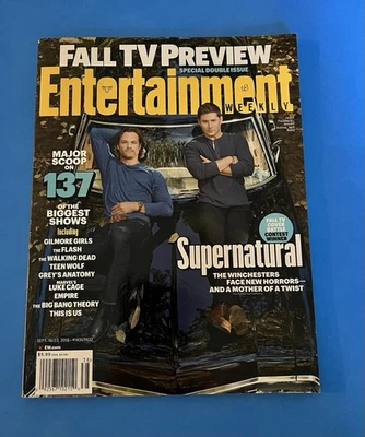 Entertainment Weekly Fall TV Preview Sept 16 2016 Supernatural Cover - Image 1 of 2