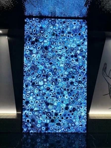 96" x 48" Agate table Top / Agate counter Slabs / Blue Agate Home furniture - Picture 1 of 9