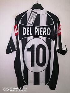 Maglia Juventus Del Piero 2002-2003 juve shirt Lotto fastweb etichettata L