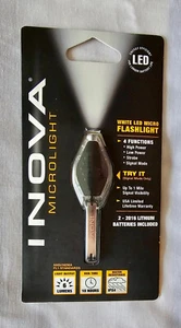 NEW Microlight Keychain Inova White LED Keychain Flashlight 4 Functions