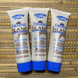 Hawaiian Tropic Firming Island Glow Moisturizer Firms & Tones Skin 1 oz Lot of 3 - Picture 1 of 4